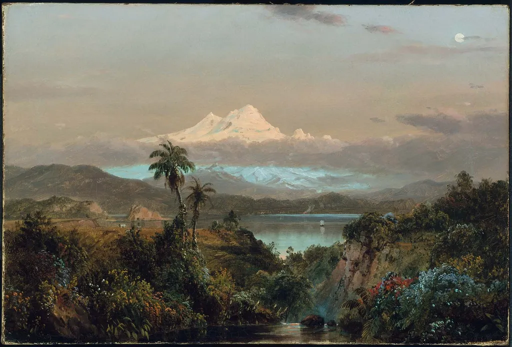 Cayambe, by Frederic Edwin Church, oil, 1858