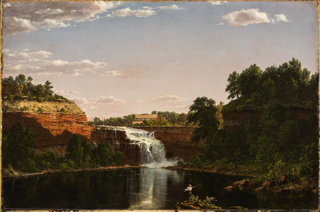 Lower Falls, Rochester, by Frederic Edwin Church