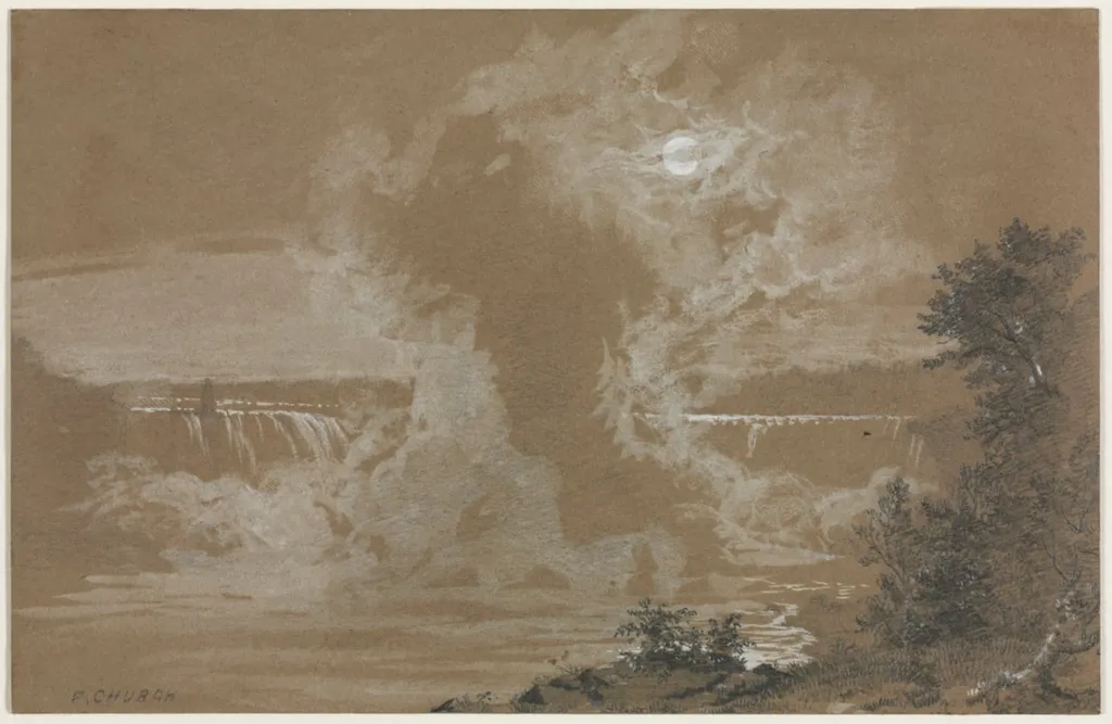 Niagara Falls by Moonlight, by Frederic Edwin Church, 1856