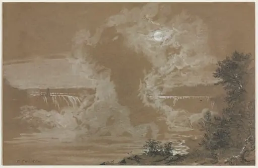 Niagara Falls by Moonlight, by Frederic Edwin Church