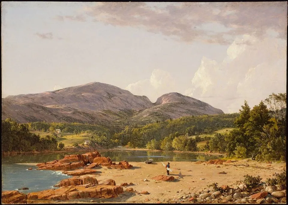 Otter Creek, Mt. Desert, by Frederic Edwin Church, oil, 1850