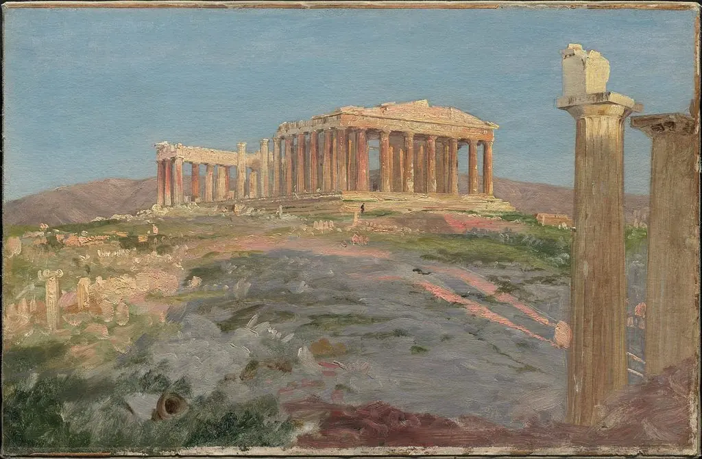 Study for "The Parthenon", by Frederic Edwin Church