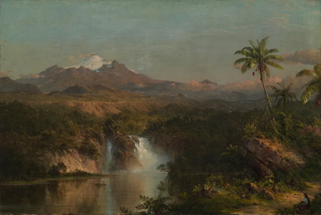 View of Cotopaxi, by Frederic Edwin Church, oil, 1857