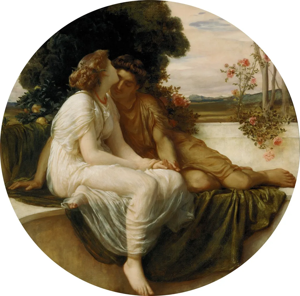 Acme and Septimius, by Frederic Leighton, oil, 1868