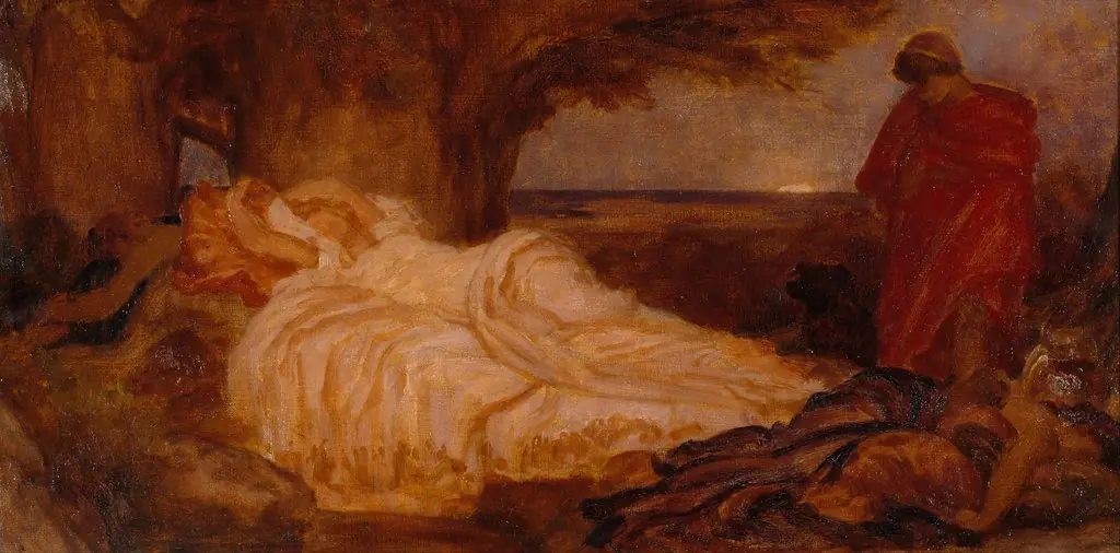 Colour study for 'Cymon and Iphigenia', by Frederic Leighton