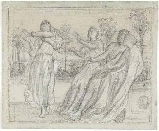 Study for "Greek Girl Dancing", by Frederic, Lord Leighton