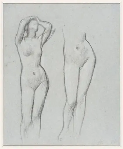 Two studies for 'Electra at the tombo of Agamemnon', by Frederic, Lord Leighton