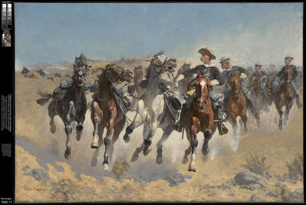 Dismounted: The Fourth Troopers Moving the Led Horses, by Frederic Remington