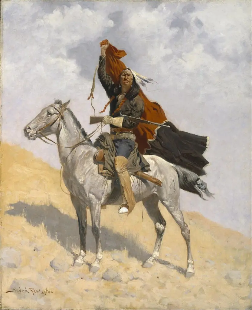 The Blanket Signal, by Frederic Remington