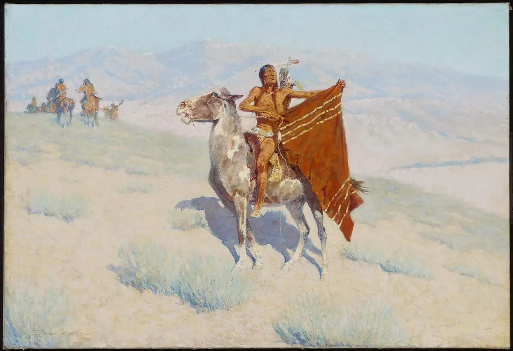The Blanket Signal, by Frederic Remington