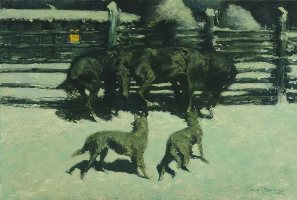The Call for Help, by Frederic Remington