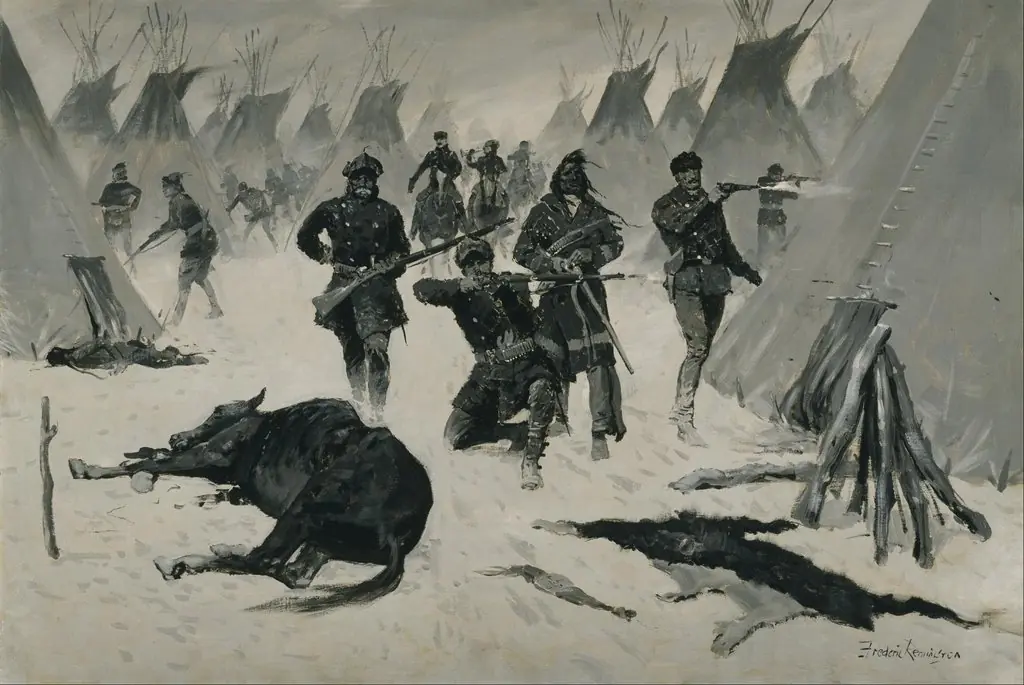 The Defeat of Crazy Horse, by Frederic Remington