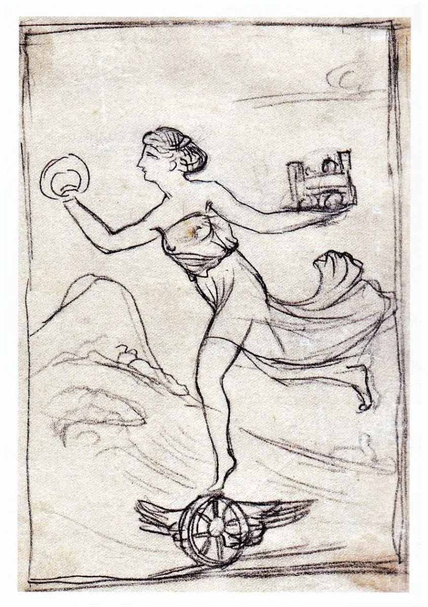 Schiță de plachetă, by Frederic Storck, 1911