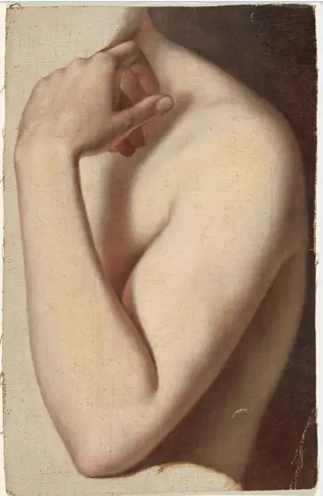 Arm and Shoulder of Nude Model, by Frederic William Burton