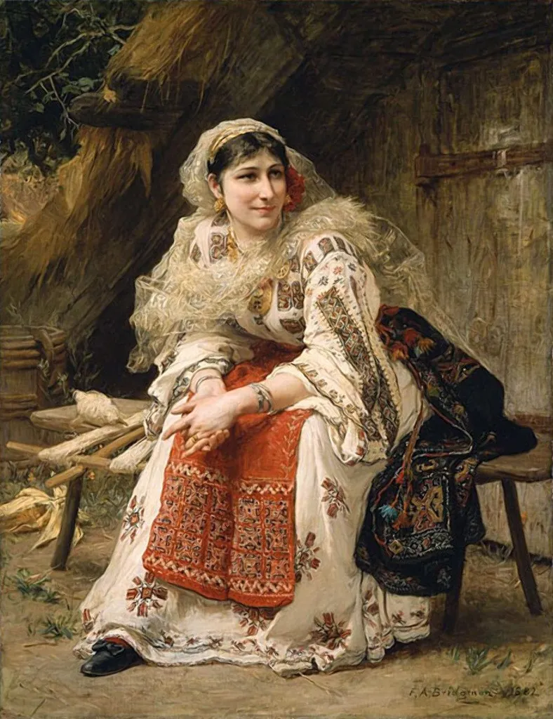 Armenian Woman., by Frederick Arthur Bridgman, oil, 1892