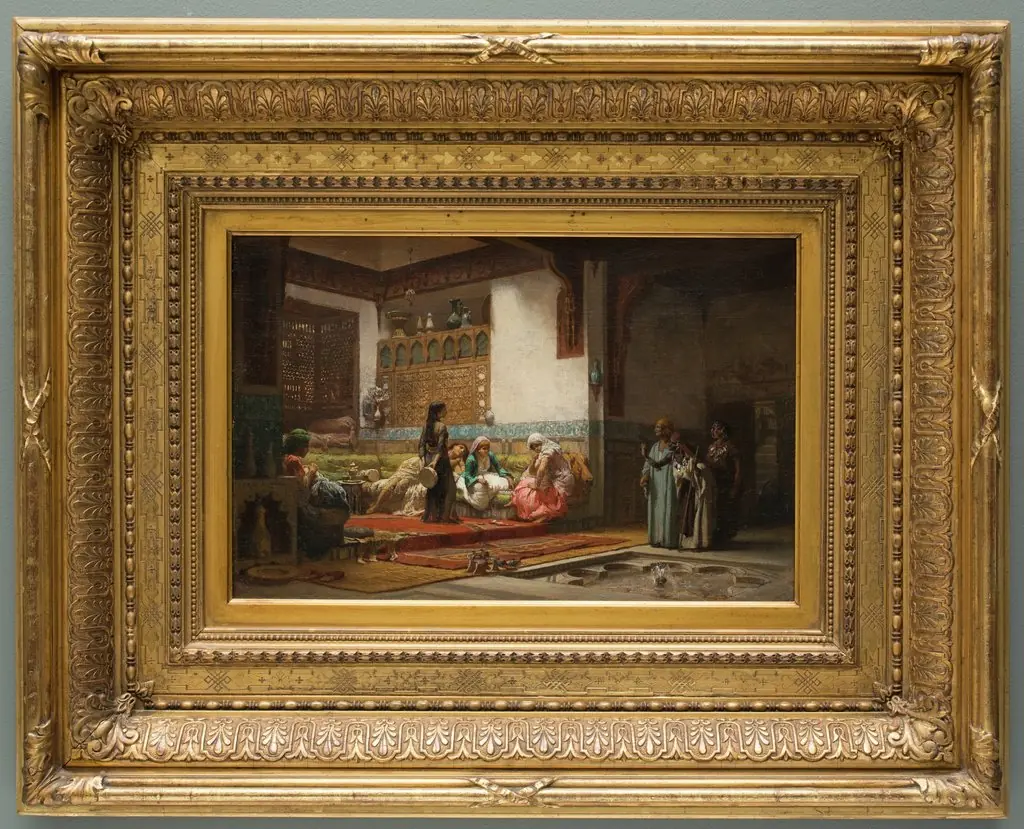 Moorish Interior, by Frederick Arthur Bridgman