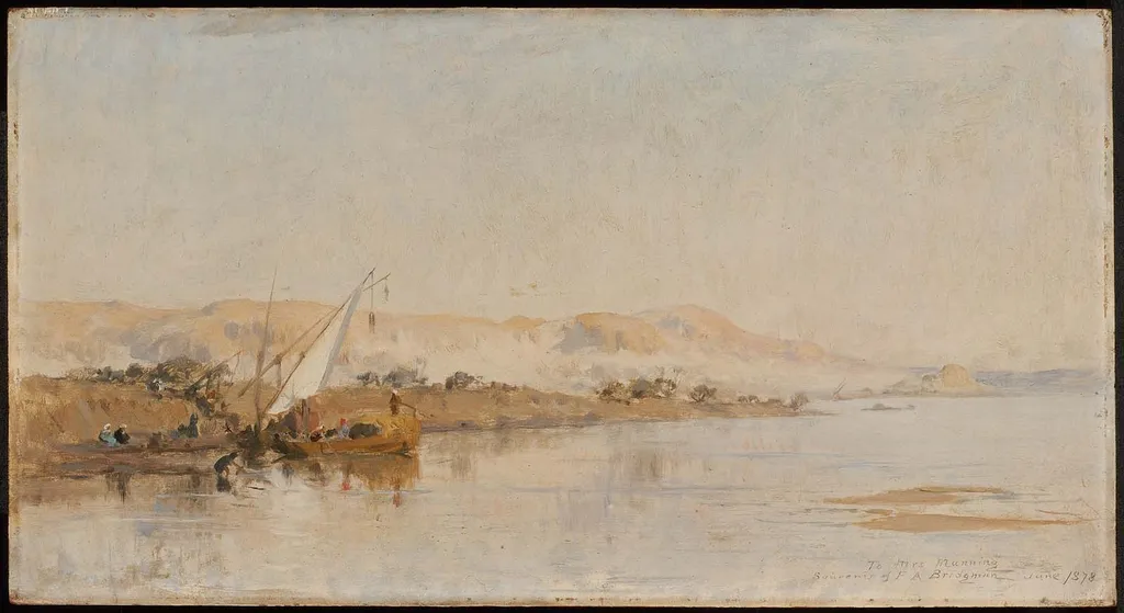 Scene on the Nile, by Frederick Arthur Bridgman, unspecified, 1890
