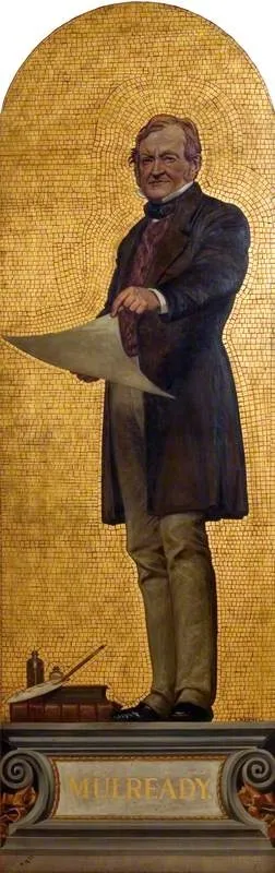 William Mulready (1786–1863), RA (design for a mosaic in the Victoria and Albert Museum), by Frederick Bacon Barwell, oil, 1867
