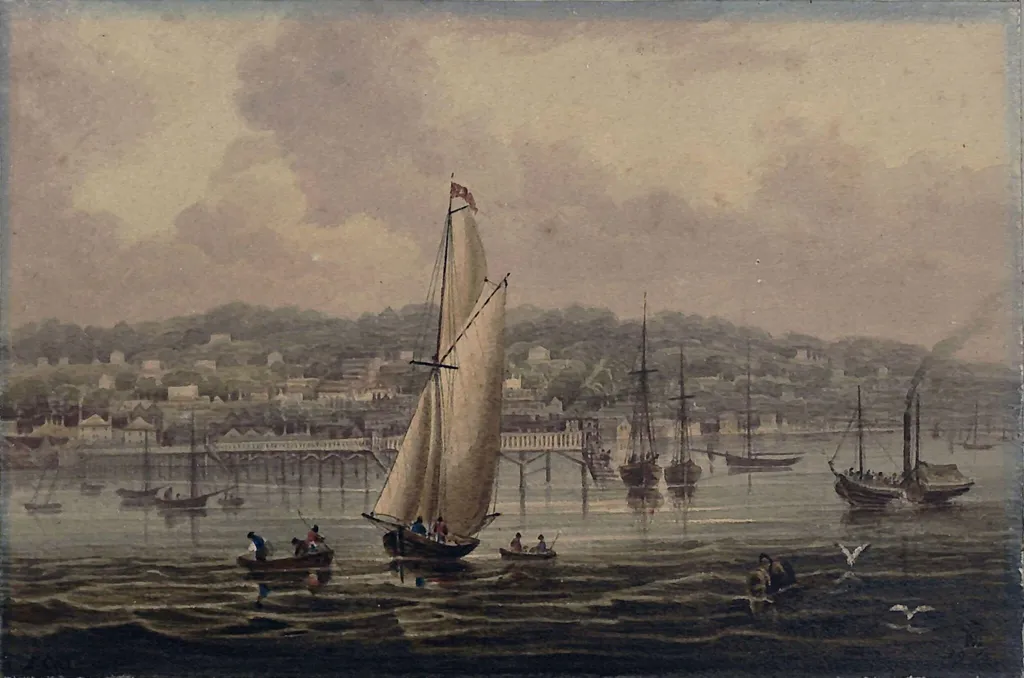 Ryde, Isle of Wight, by Frederick Calvert, watercolor, 1850
