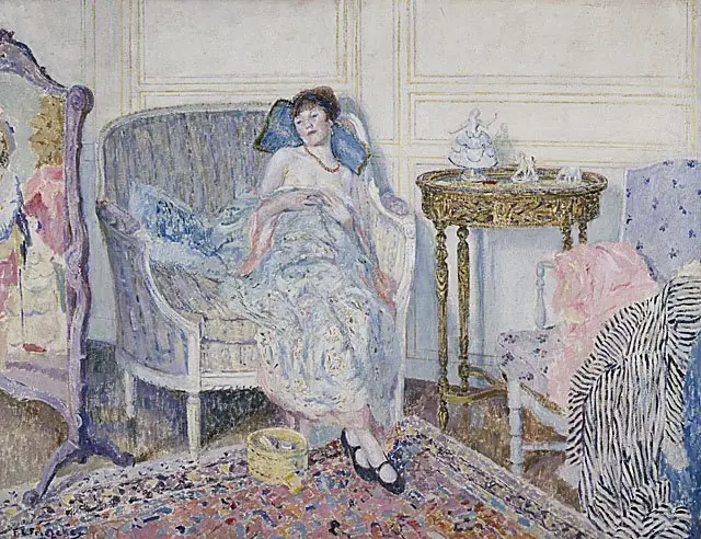 In the Boudoir, by Frederick Carl Frieseke