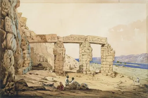 Guerfeh Hassan - Nubia, by Frederick Catherwood