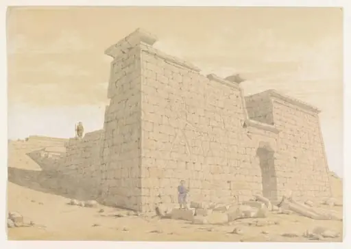 Temple of Sabooa - Nubia, by Frederick Catherwood
