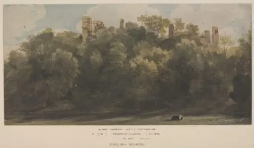 Berry Pomeroy Castle, by Frederick Christian Lewis