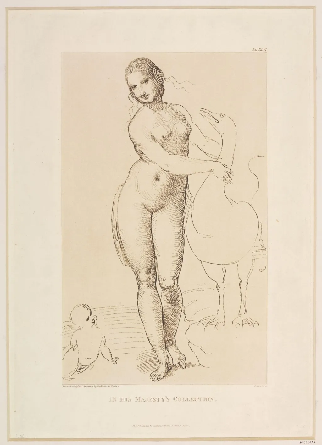 Leda, by Frederick Christian Lewis, 1850