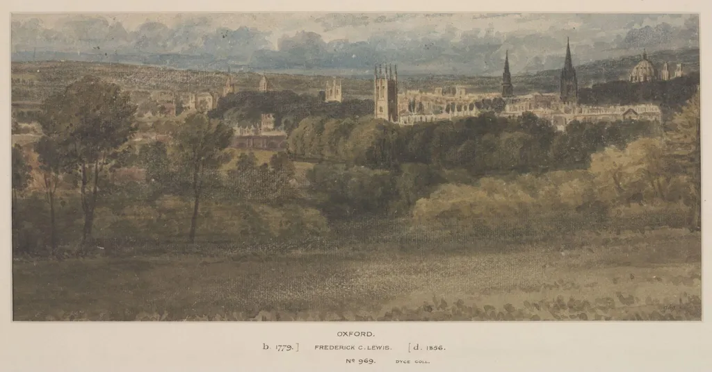 Oxford, by Frederick Christian Lewis, watercolor, 1850