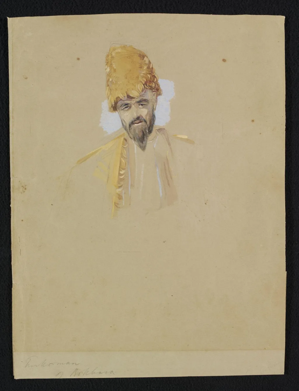 Turkoman of Bokhara, by Frederick Christian Lewis, watercolor, 1836