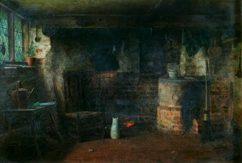 Cottage Interior, by Frederick Daniel Hardy