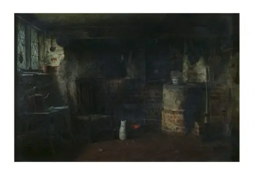 Cottage interior, by Frederick Daniel Hardy