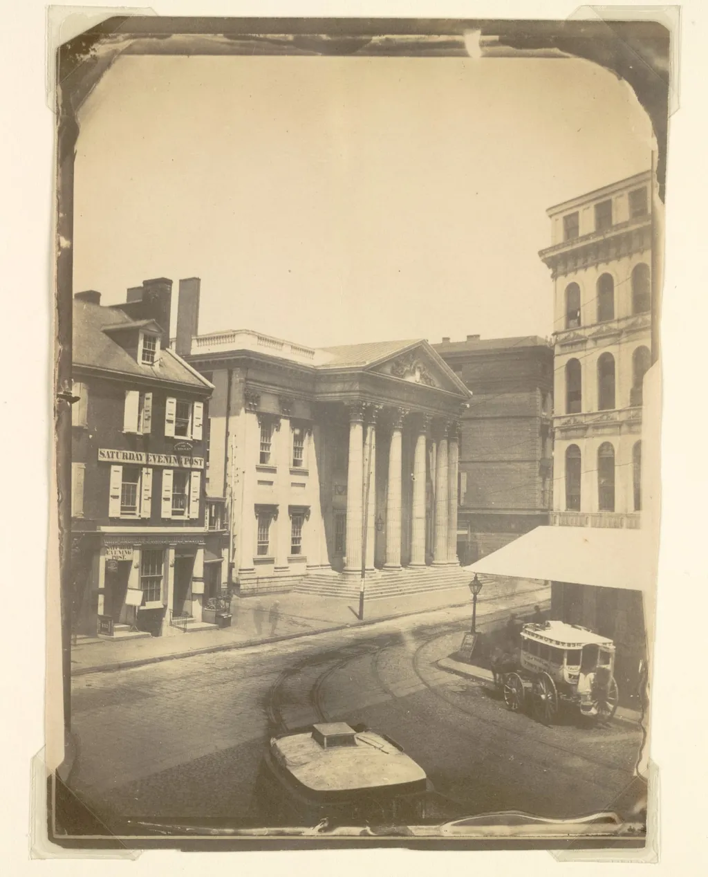 First Bank of the United States, Philadelphia, by Frederick DeBourg Richards, 1859