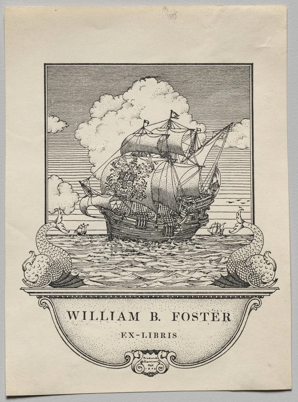 Bookplate: William B. Foster, by Frederick Garrison Hall, 1905