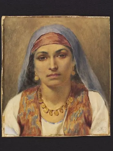 Head of an Egyptian Girl, by Frederick Goodall