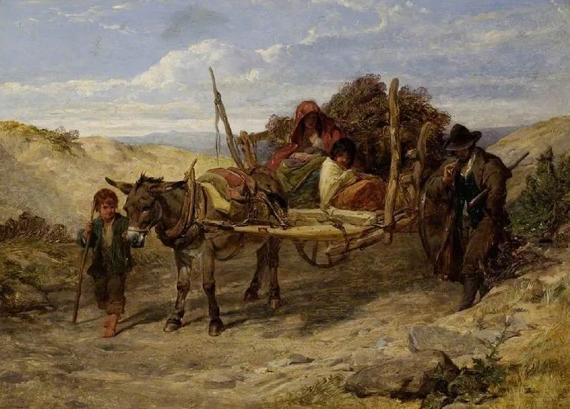 The Heathcart, by Frederick Goodall, oil, 1850
