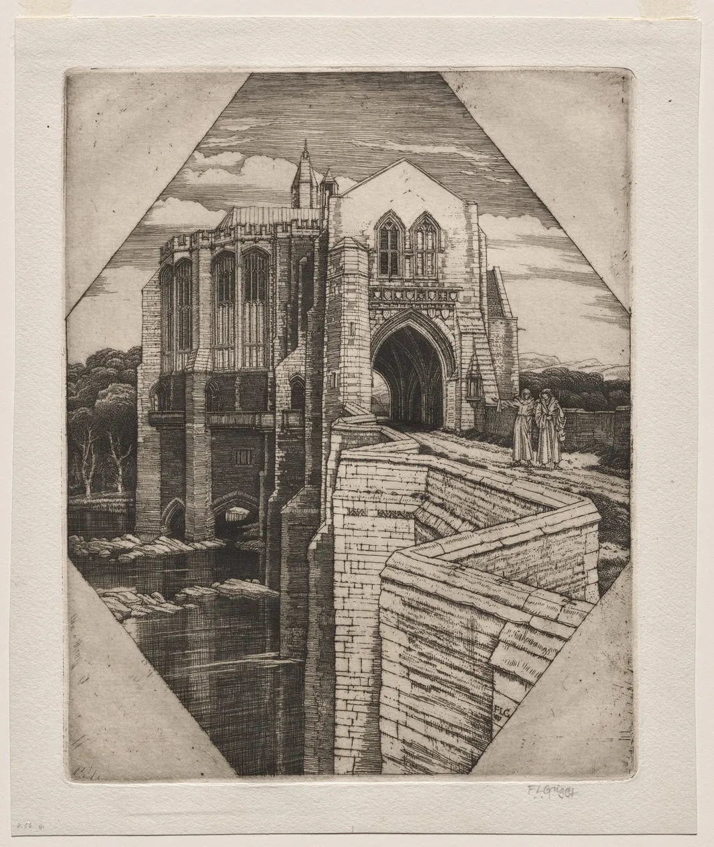 St. Botolph's Bridge No. 2, by Frederick Landseer Maur Griggs, 1937