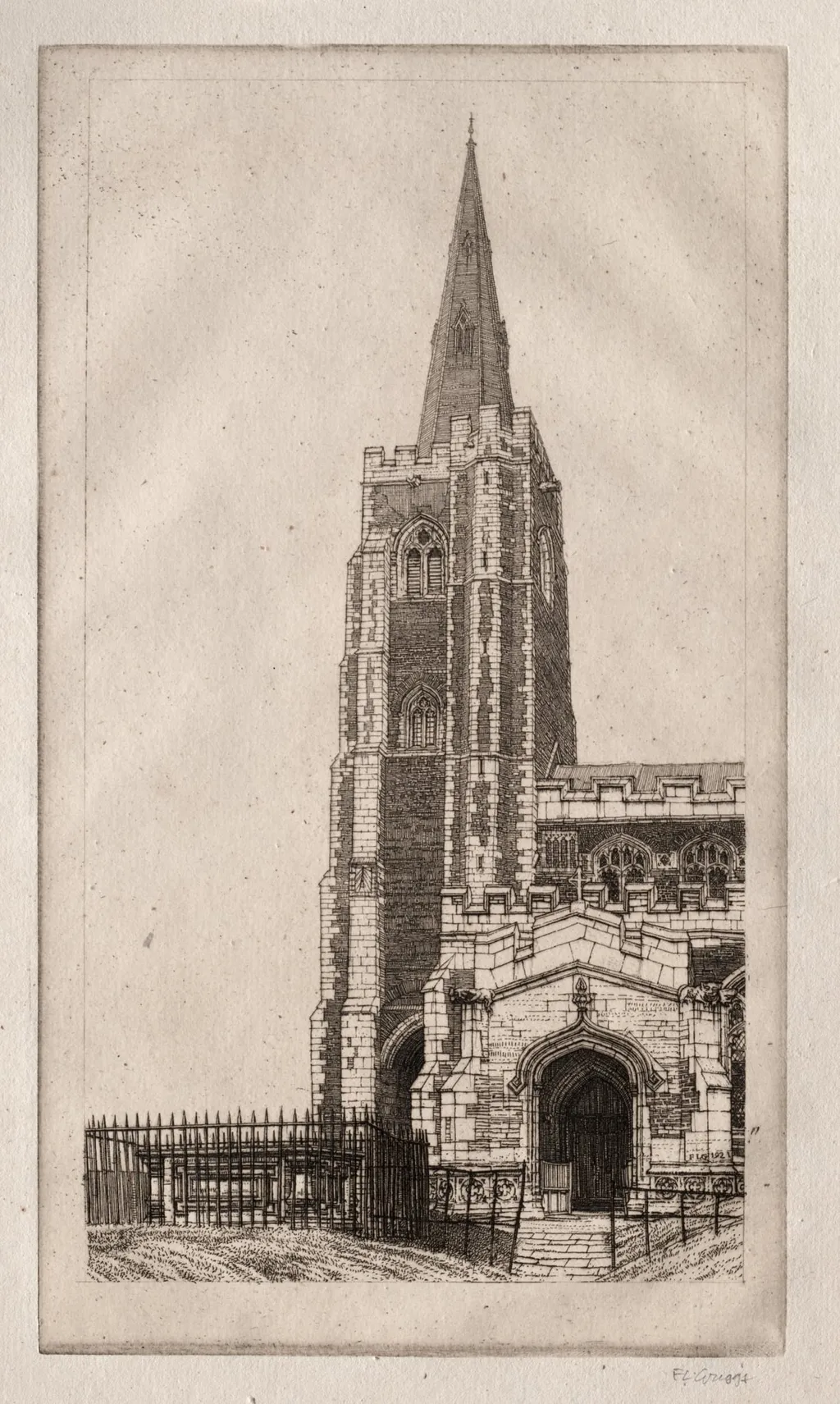 St. Wendred's, March, by Frederick Landseer Maur Griggs, 1917