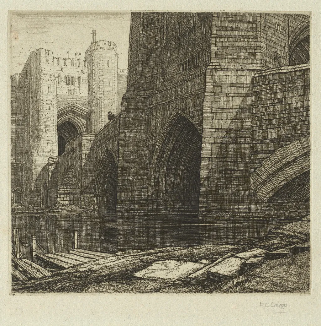 The Barbican, by Frederick Landseer Maur Griggs, 1920