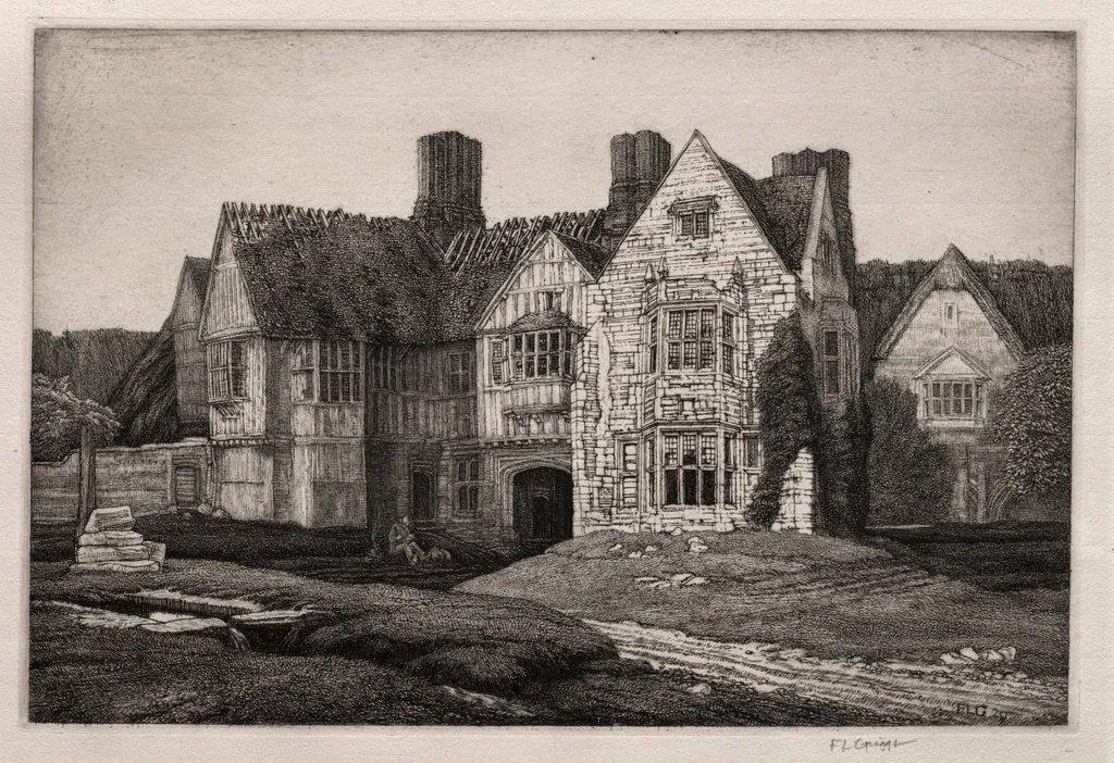 The Maypole Inn, by Frederick Landseer Maur Griggs, 1917