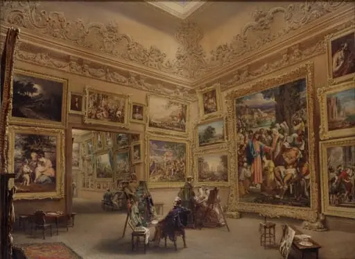 The National Gallery when at Mr J. J. Angerstein's House, Pall Mall, by Frederick Mackenzie