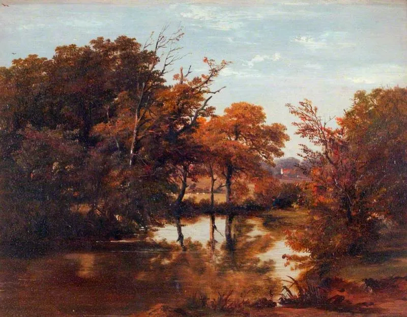 Near Redleaf, Kent, by Frederick Richard Lee, oil, 1848