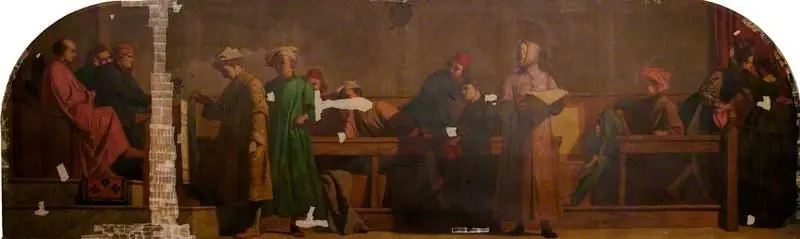 The Distribution of Art Prizes (Scholars Receiving Laurels), by Frederick Richard Pickersgill