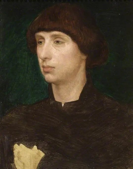 Portrait of a young man, by Frederick Sandys