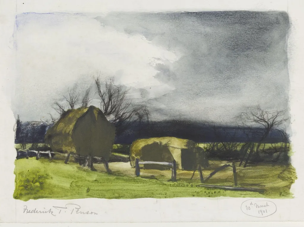 The Passing Storm, by Frederick T. Penson, watercolor, 1901