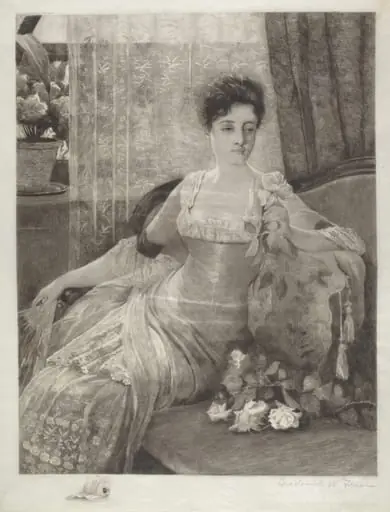 Untitled (Girl on a Couch), by Frederick W. Freer