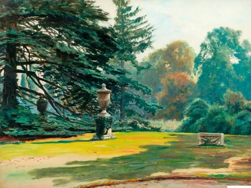 Study of Cedars at Chiswick House, by Frederick William Hayes, unspecified, 1893