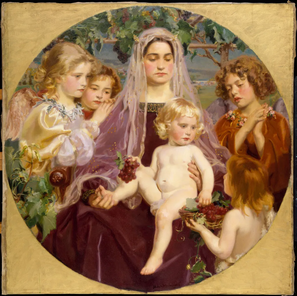 Madonna of Giverny, by Frederick William MacMonnies, oil, 1901