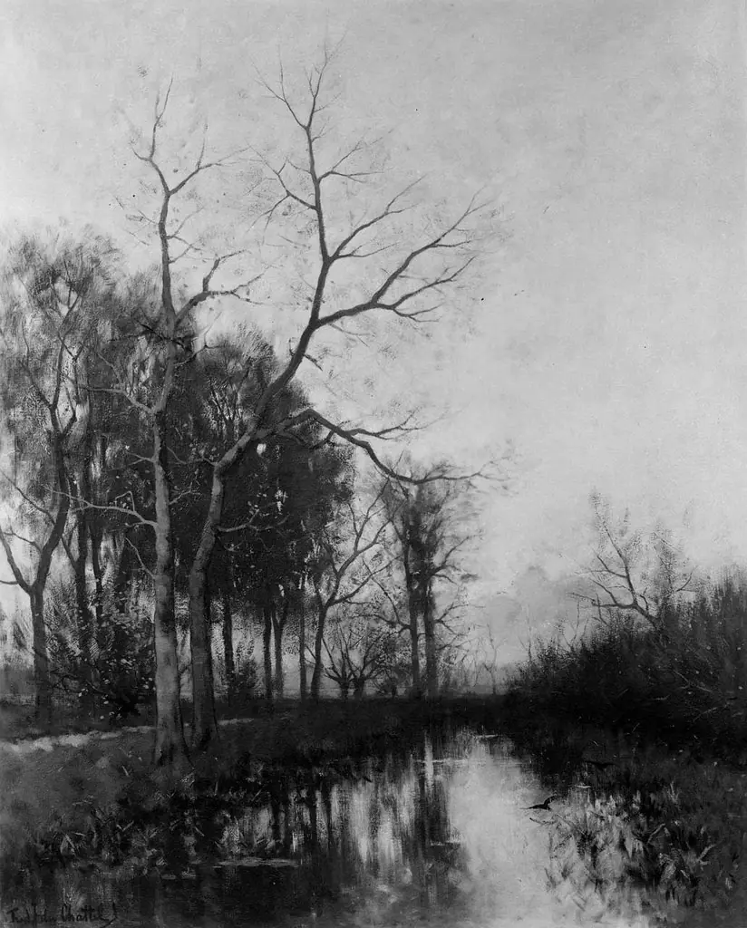 Canal in Autumn, by Fredericus van Rossum du Chattel