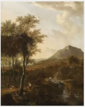 An Italianate Landscape, by Frederik de Moucheron